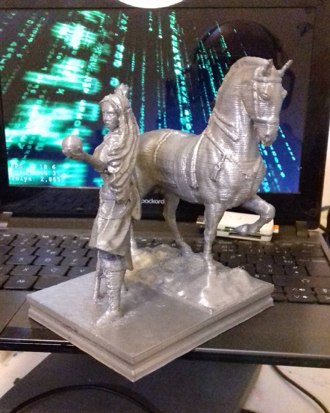 Elf Wizard with its horse