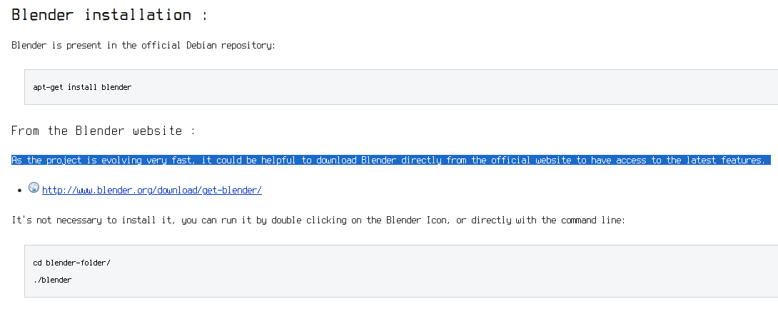 getting latest Blender features