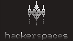 hacker spaces logo (a rocket made of pixels)