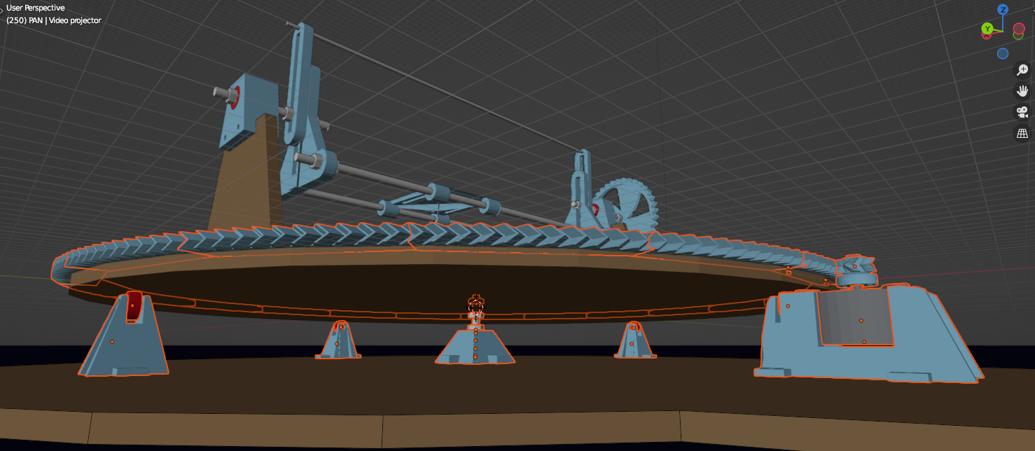 PAN Objects view in Blender